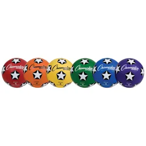 #11483 SOCCER BALL SET/6 RUBBER SIZE 4