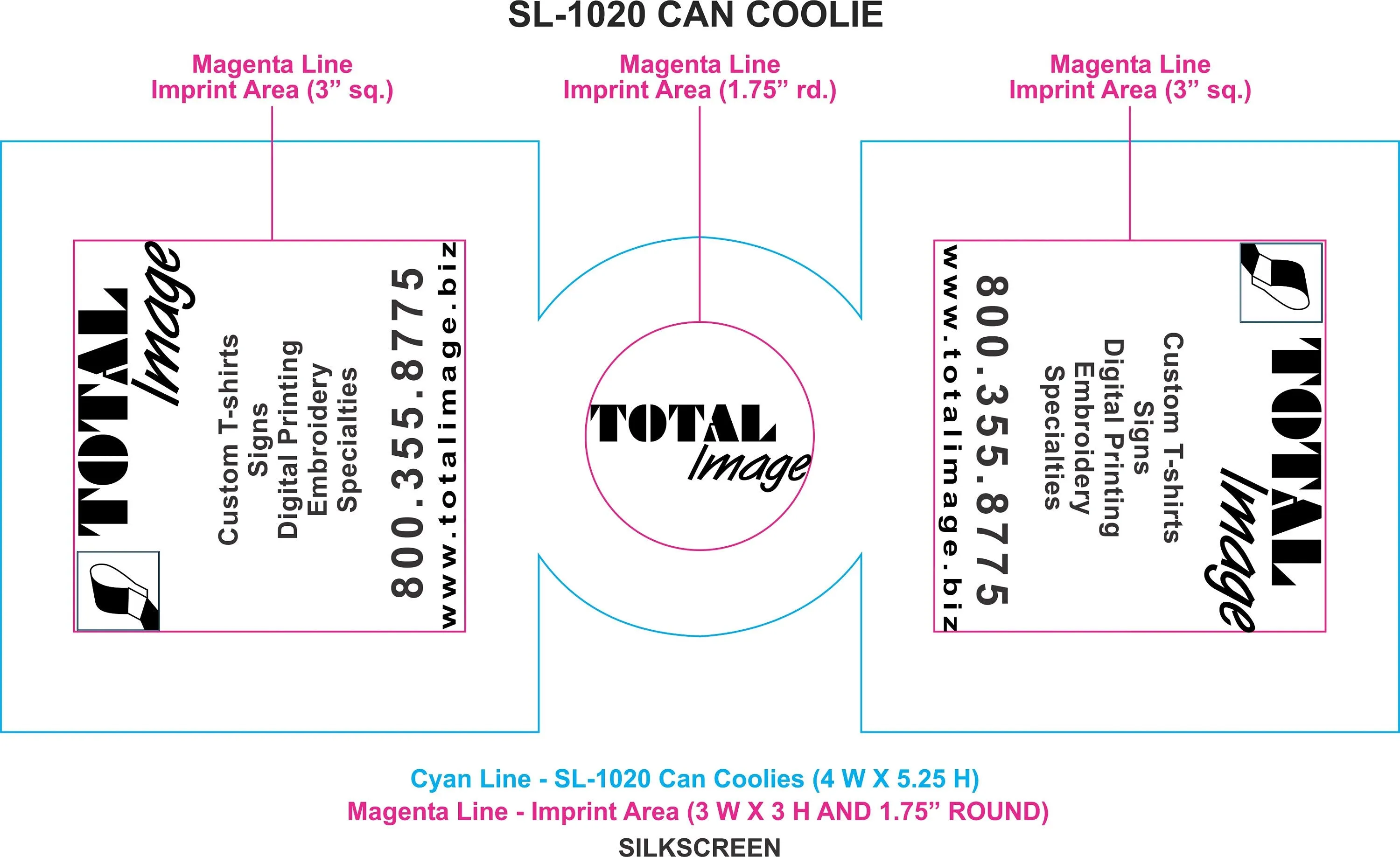300 Custom Printed Can Coolers