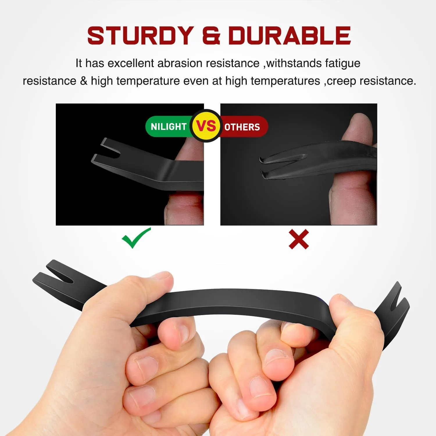 8 Pcs Auto Trim Removal Tool Set Black