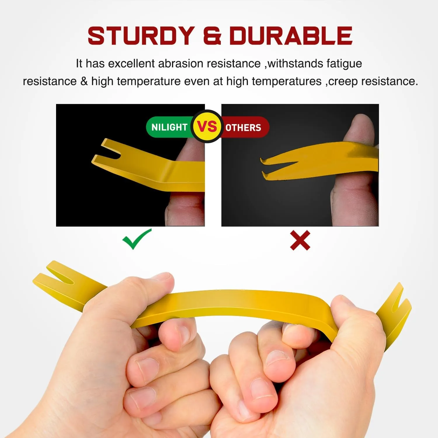 8 Pcs Auto Trim Removal Tool Set Yellow