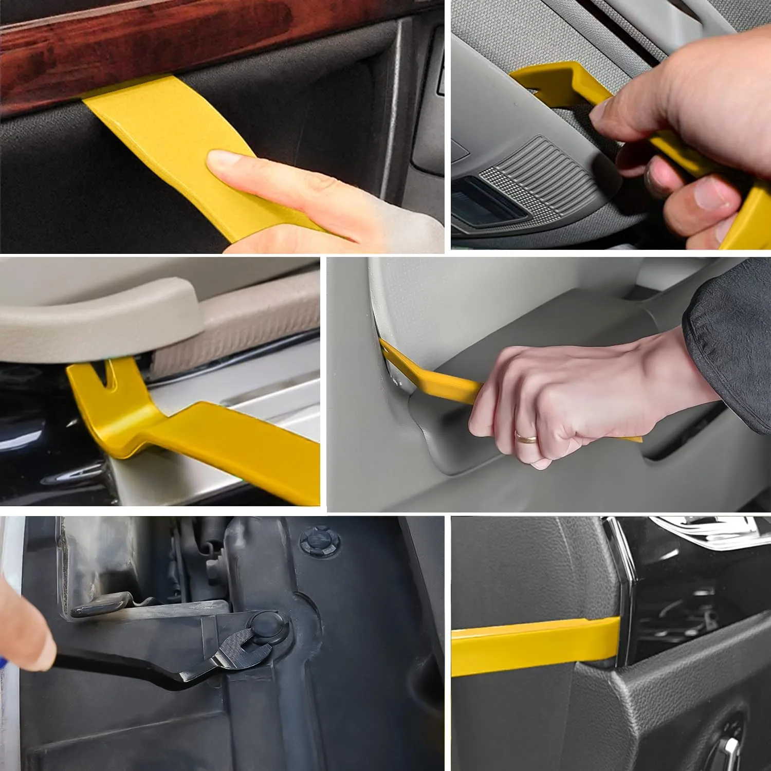 8 Pcs Auto Trim Removal Tool Set Yellow