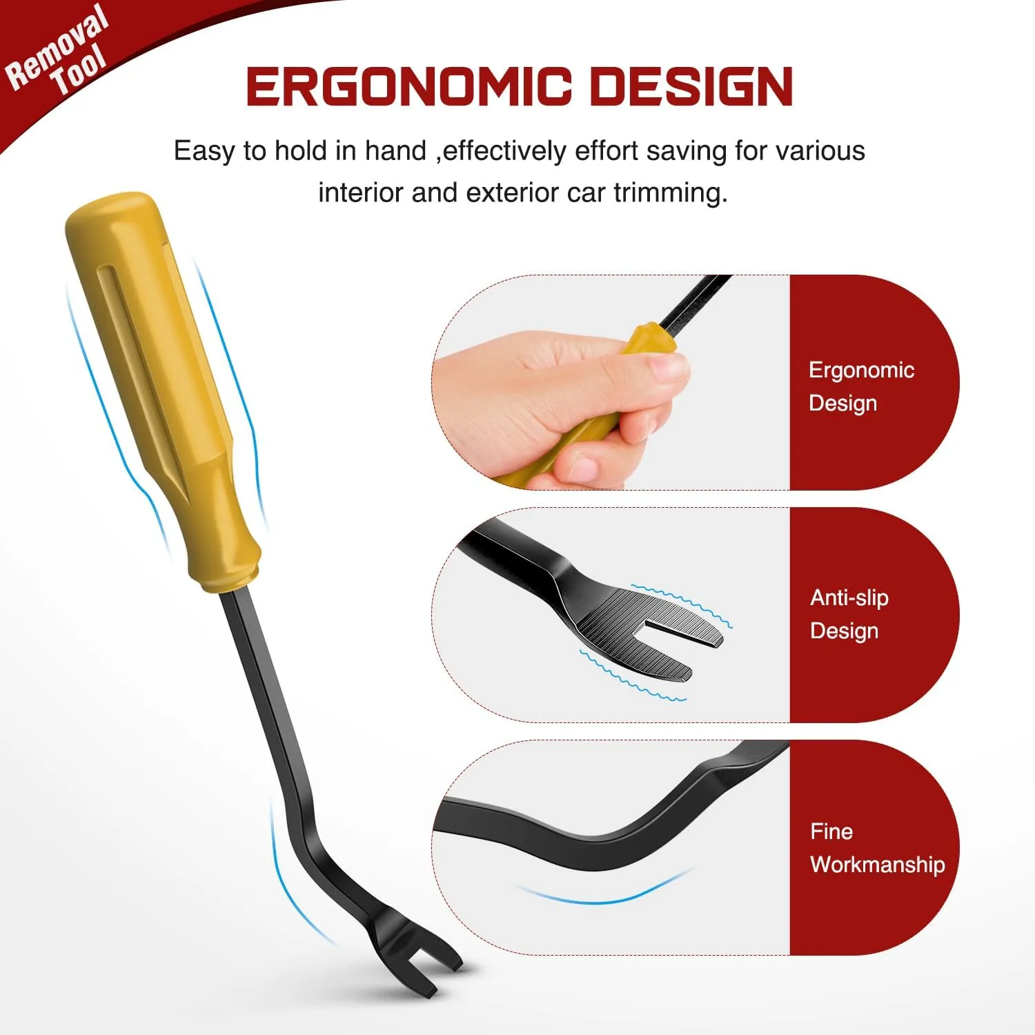 8 Pcs Auto Trim Removal Tool Set Yellow