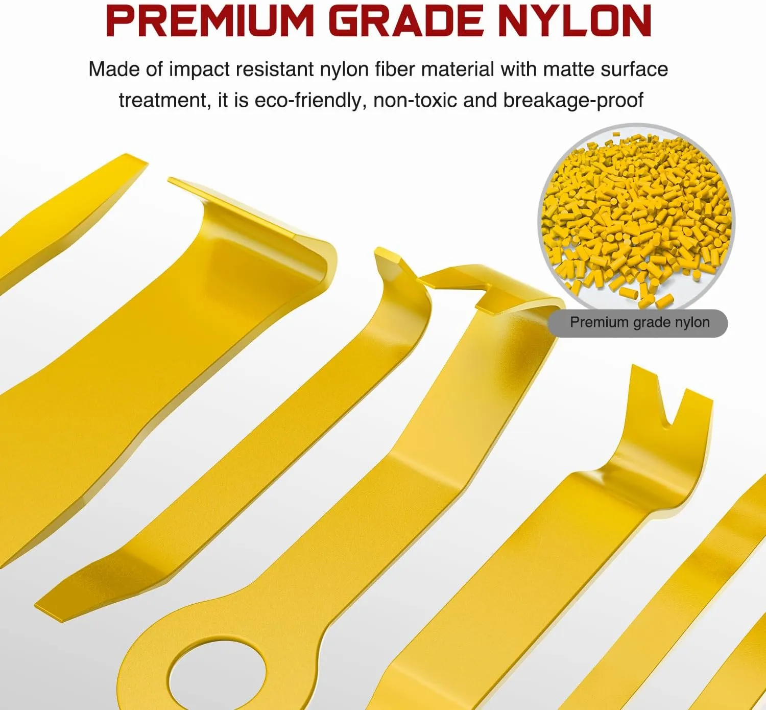 8 Pcs Auto Trim Removal Tool Set Yellow