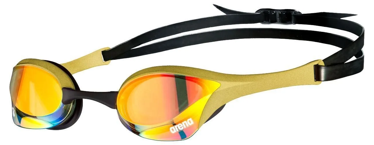 Arena Swimming Goggles Cobra Ultra Mirror Anti Fog Swipe Adjustable Swim Glasses