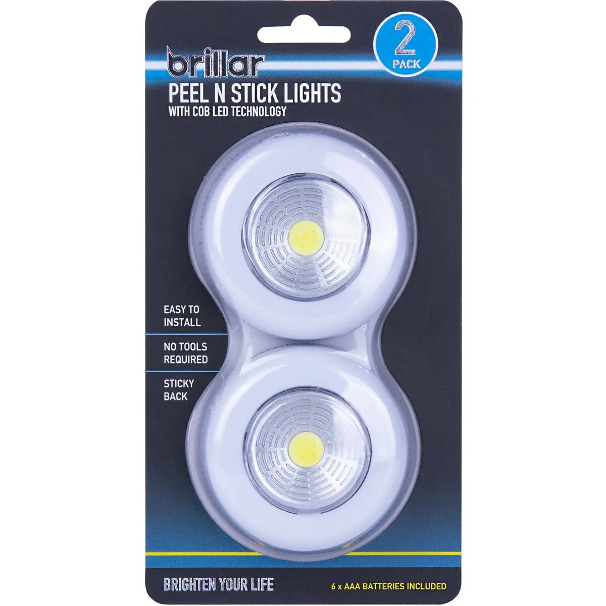 Brillar Wireless Puck Lights 2 Pack