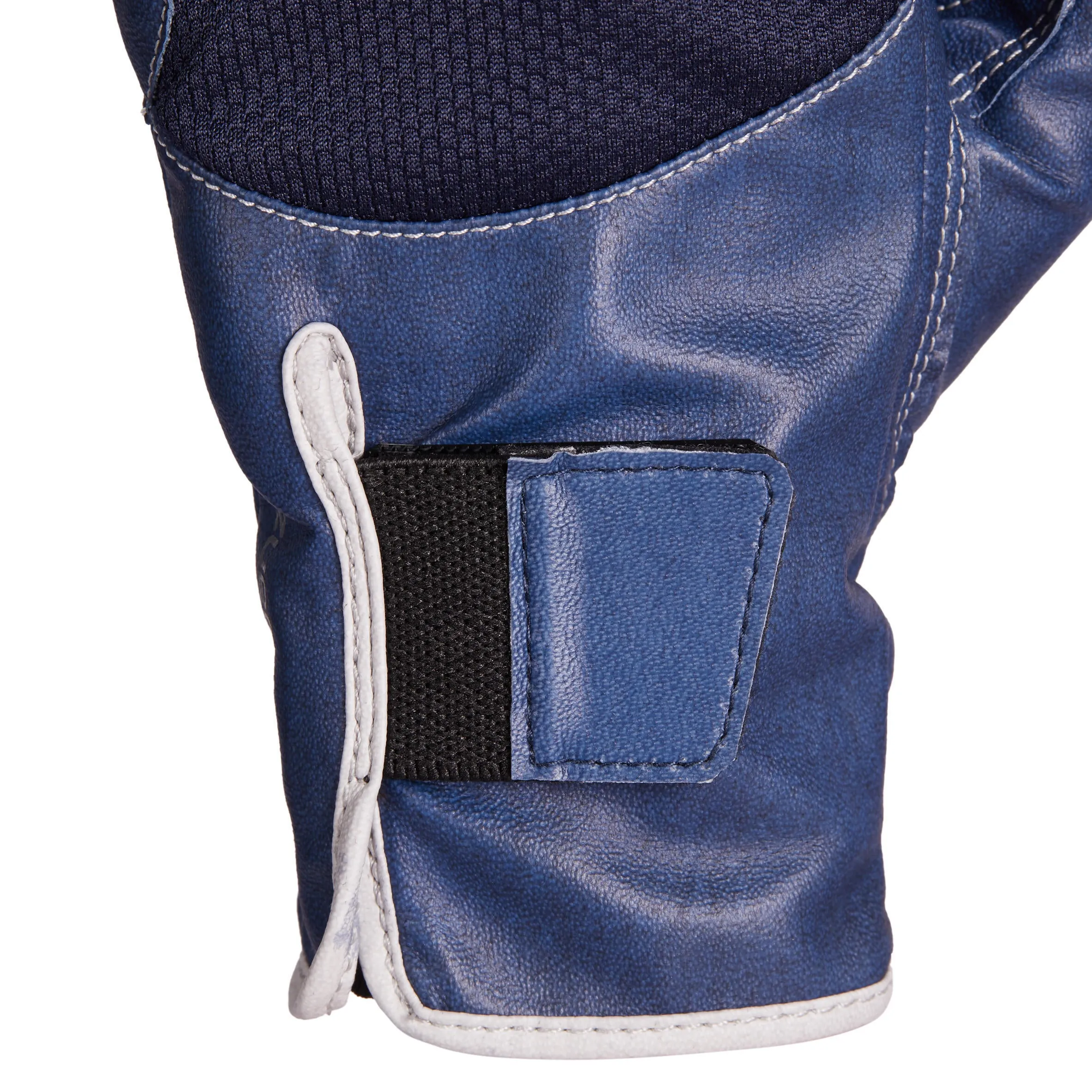 Fouganza riding gloves for children, blue