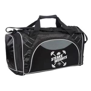 Heavy Machinery Steaks & Weights Gym Duffel Bag
