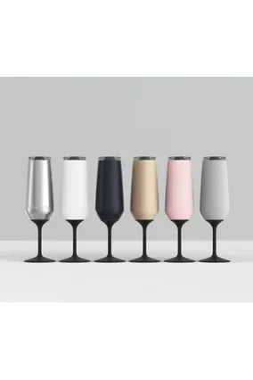 HUSKI CHAMPAGNE FLUTE - BLACK