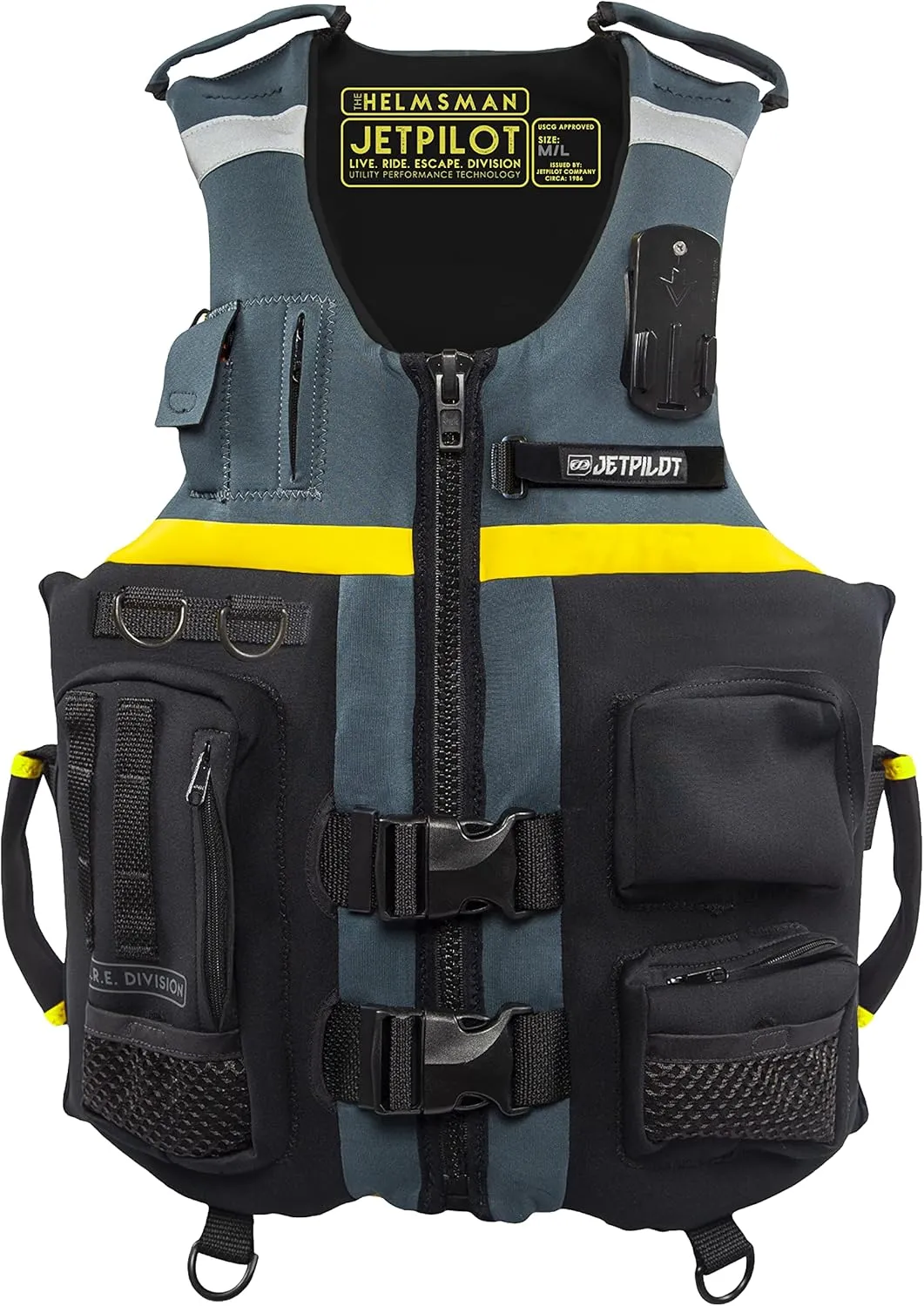 JetPilot L.R.E. HELMSMAN NEOPRENE CGA VEST, U.S Coast Guard Approved Jet Ski, Water Ski, Wake Board, and Kayak PFD