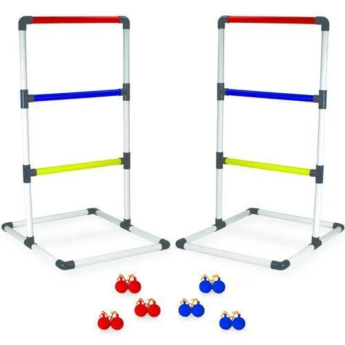 Ladder Ball Game Set with Carrying Case & Ground Anchors
