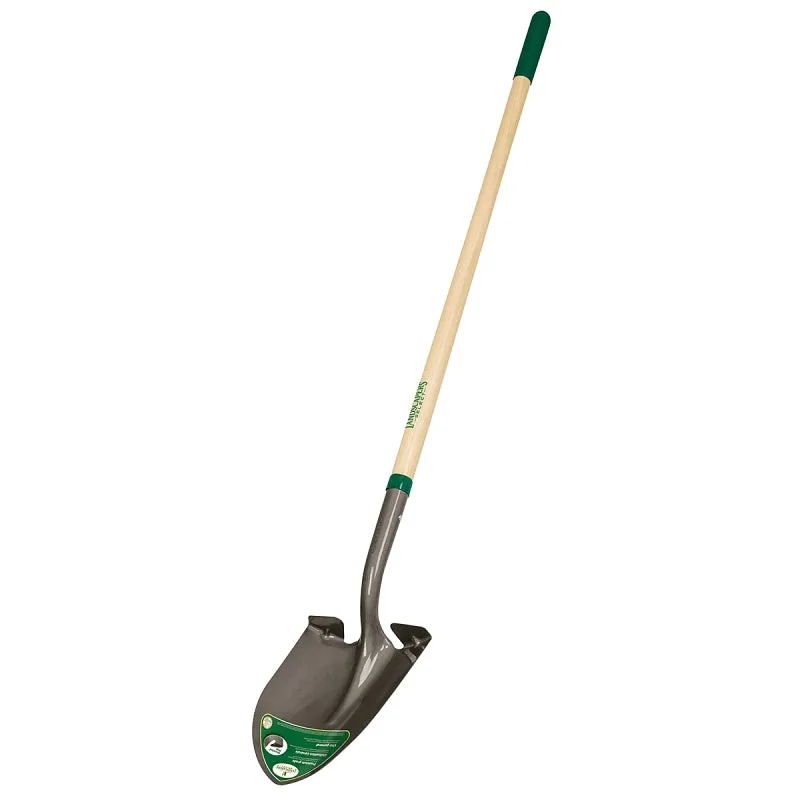Landscapers Select 34602 Shovel, 16 ga Gauge, Wood Handle, Cushion Grip Handle, 48 in L Handle :EA: QUANTITY: 1
