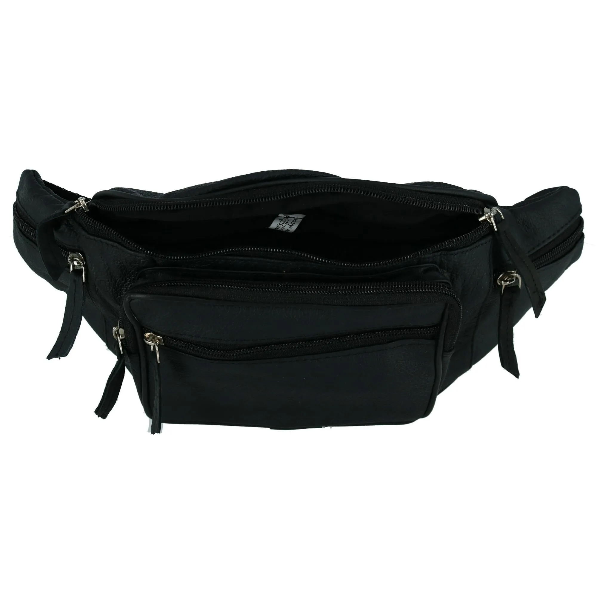 Leather Impressions Leather Fanny Waist Pack With Multiple Pockets