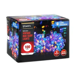 Lytworx 100 LED Multicolour Low Voltage Vintage Bud Fairy Lights