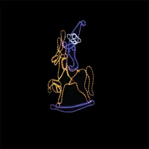 Magic LED Elf On A Horse - Static LED Light