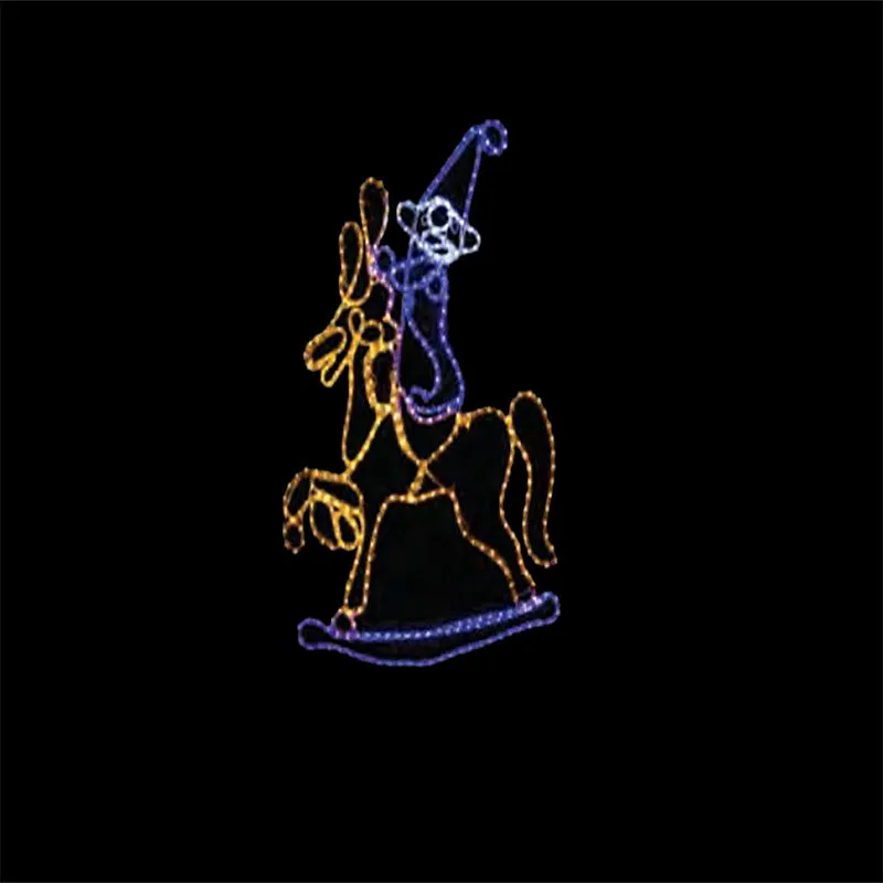 Magic LED Elf On A Horse - Static LED Light