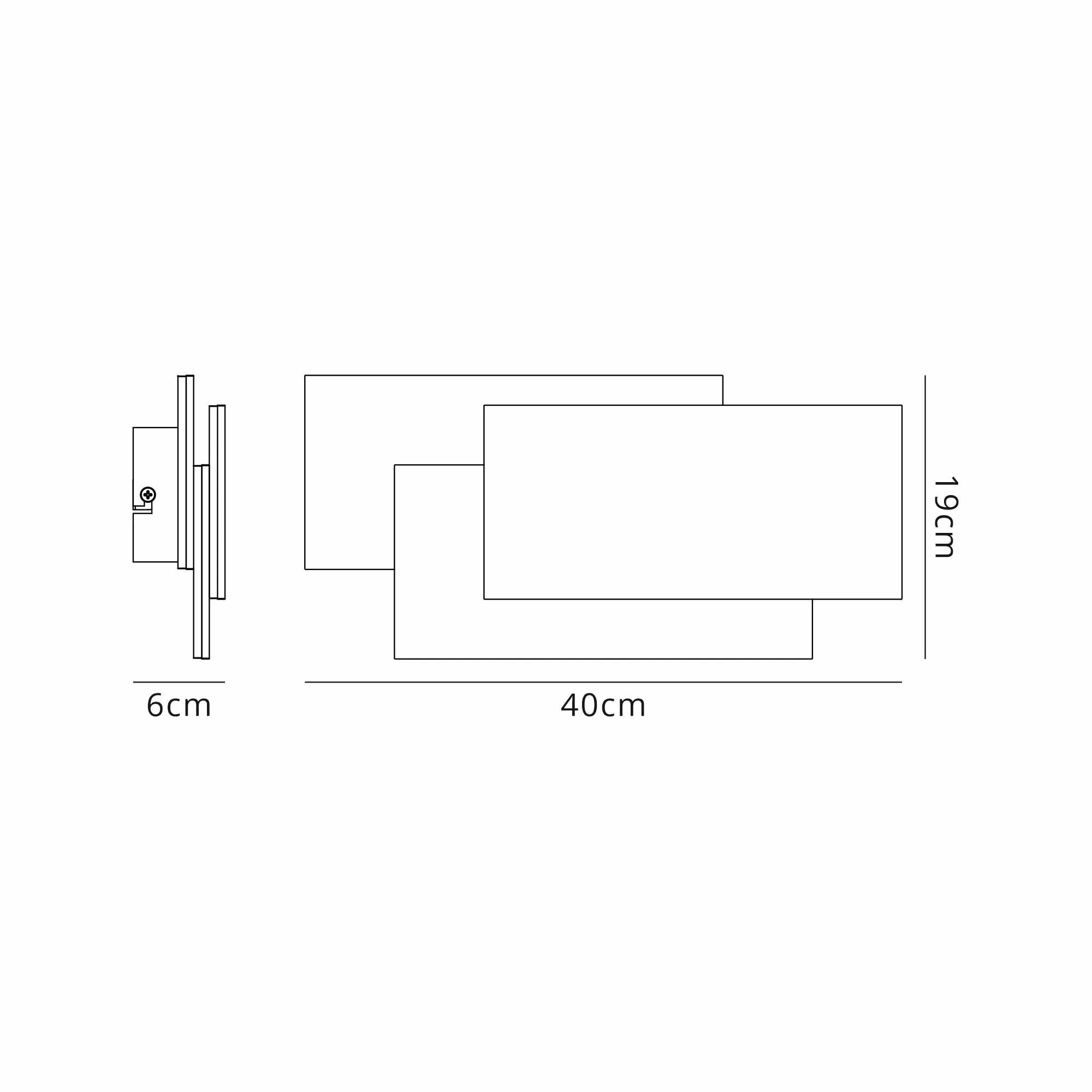 Mantra M8087 Tahiti XL Wall Lamp 36W LED White