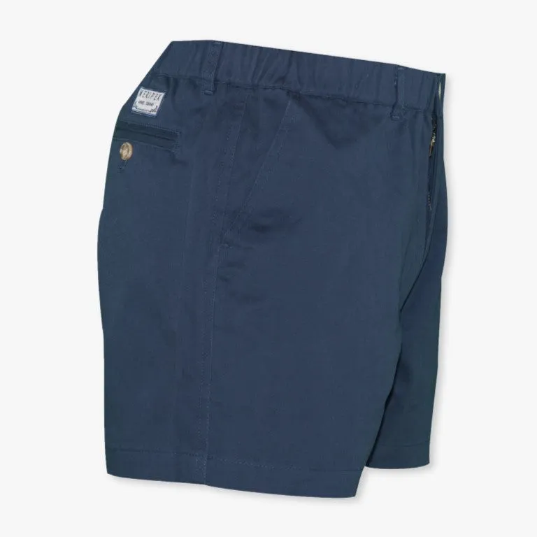 Navy Blue 4" Stretch Shorts