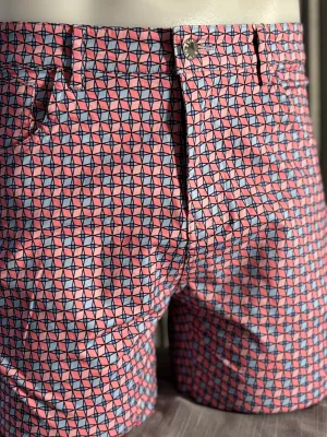 Palm Springs Diamonds Stretch Short: Pink