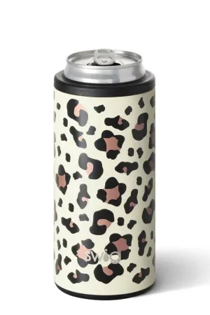 SWIG 12oz Skinny Can Cooler, Luxy Leopard