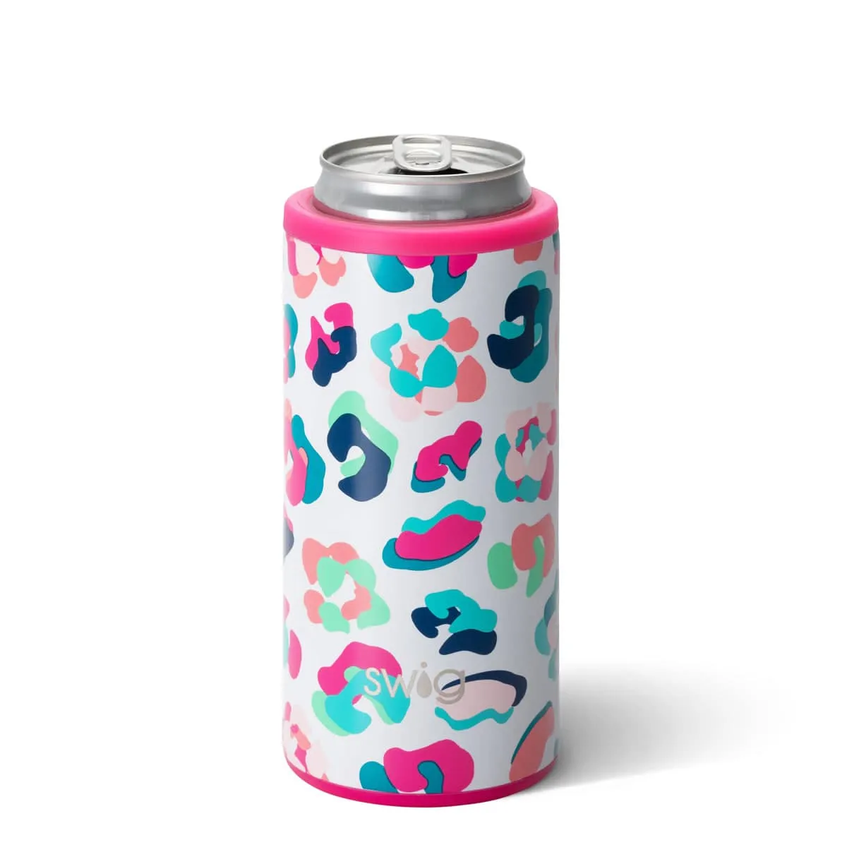 Swig - Skinny Can Cooler 12oz  - White Marble