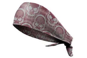 Tie Back Bonehead Burgundy Grey (SKU 7523)