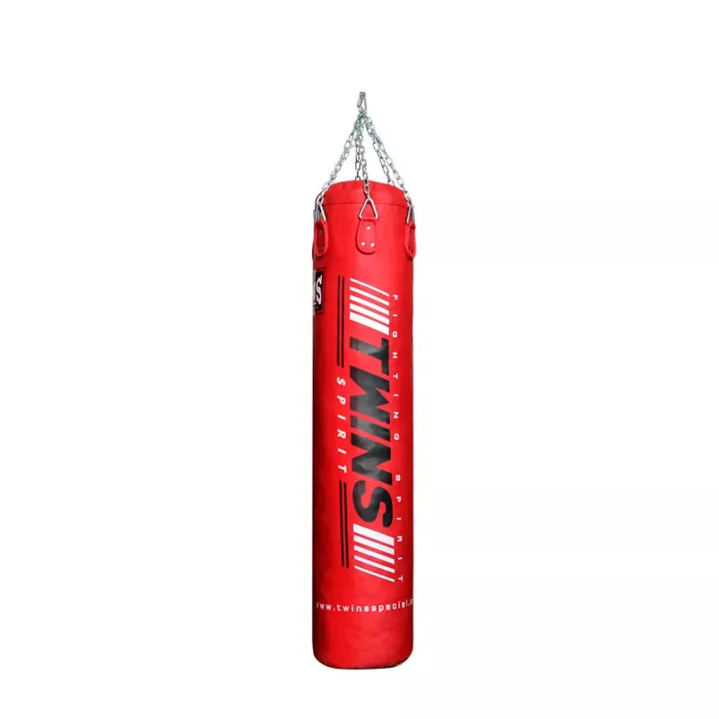 TWINS SPIRIT HBS1 MUAY THAI BOXING MMA PUNCHING HEAVY BAG UNFILLED 36 dia x 180 cm Red