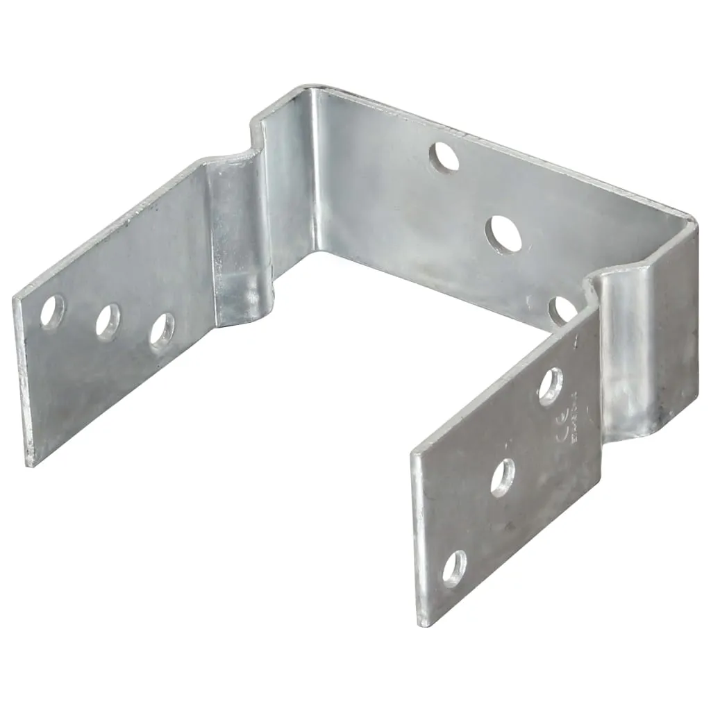 vidaXL Fence Anchors 6 pcs Silver 14x6x15 cm Galvanised Steel
