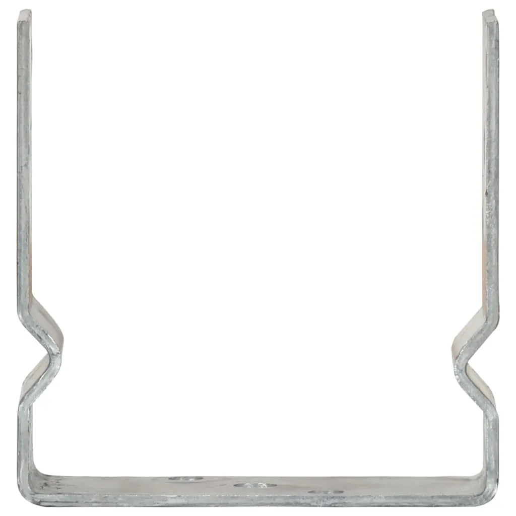 vidaXL Fence Anchors 6 pcs Silver 14x6x15 cm Galvanised Steel