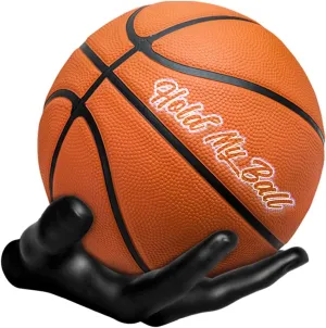 Wall-Mounted Ball Holder  Premium Resin  Basketball, Soccer, Football Display  Secure Ball Hanger, Sports Room Decor, Basketball Wall Mount for Man Caves, Memorabilia