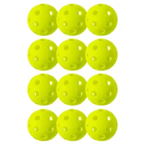 X-26 Indoor Pickleballs 12 Pack Lime Green