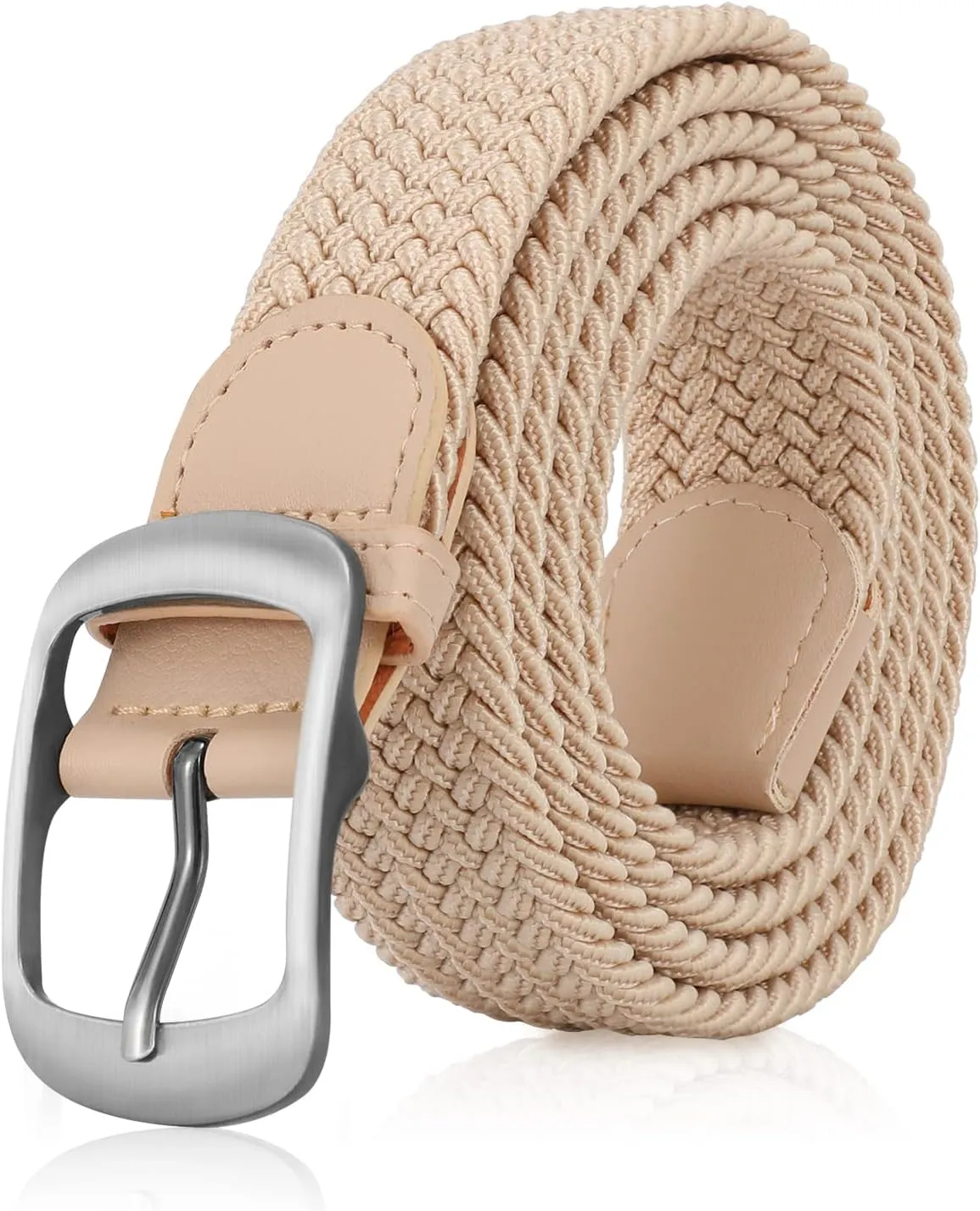 XZQTIVE Braided Belt Stretch Belt for Men and Women Multicolored Woven Golf Belt Elastic Jean Belts
